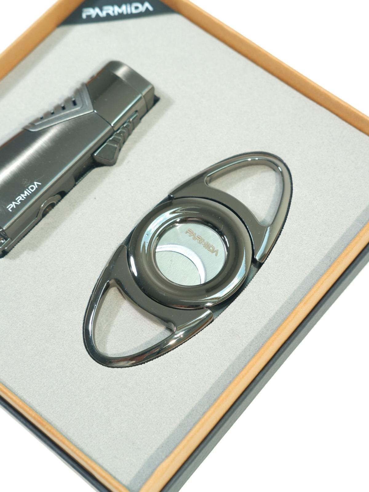 Parmida İkili Gunmetal Puro Seti PST0170 – farklı açıdan görünüm