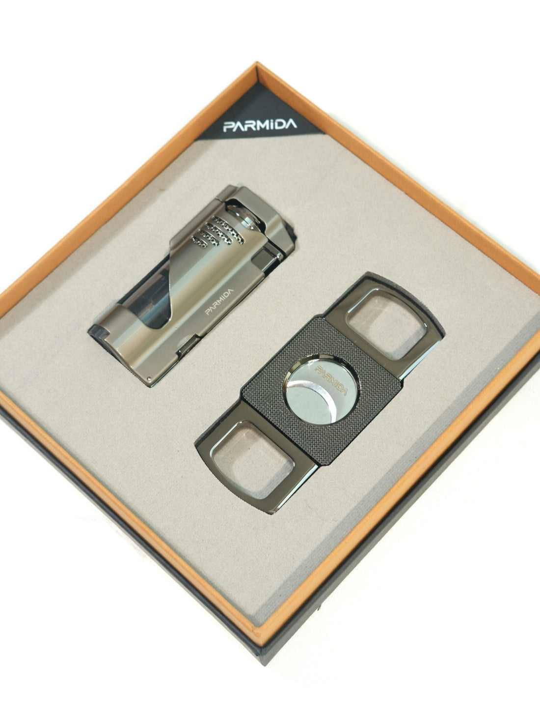 Parmida İkili Gunmetal Puro Seti PST0168