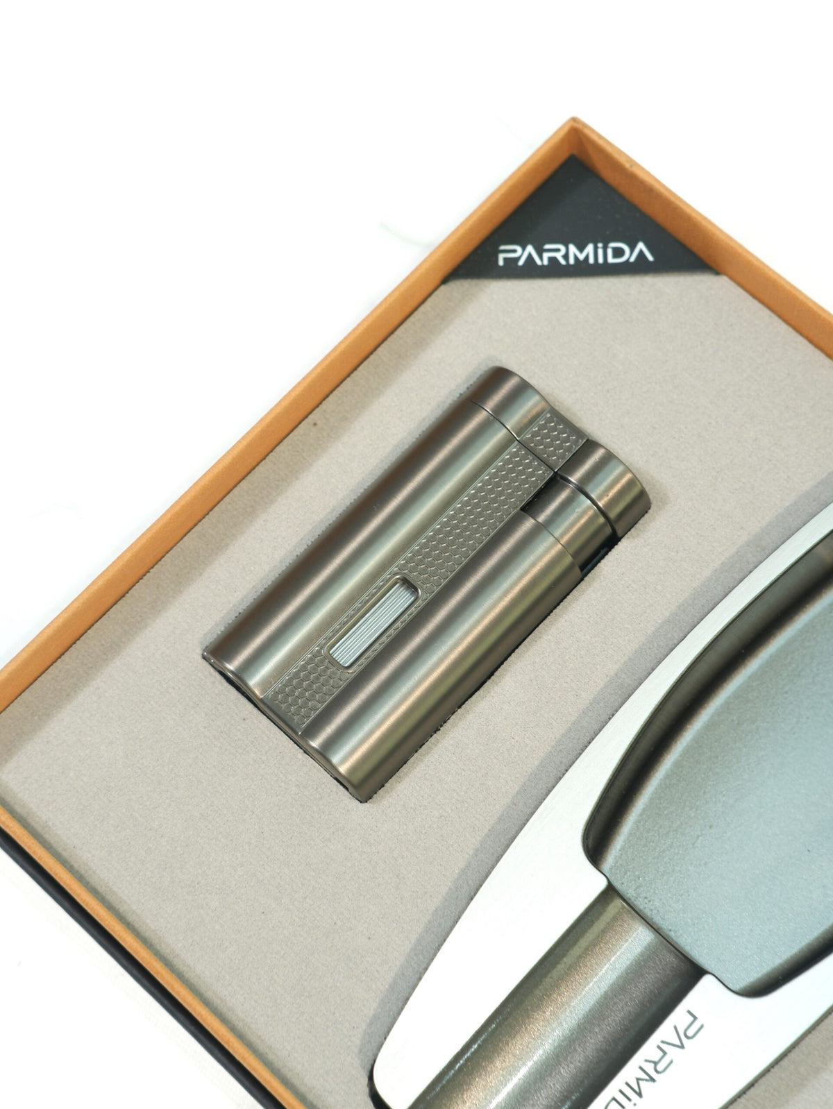 Parmida İkili Gunmetal Puro Seti PST0167 – detay görünümü