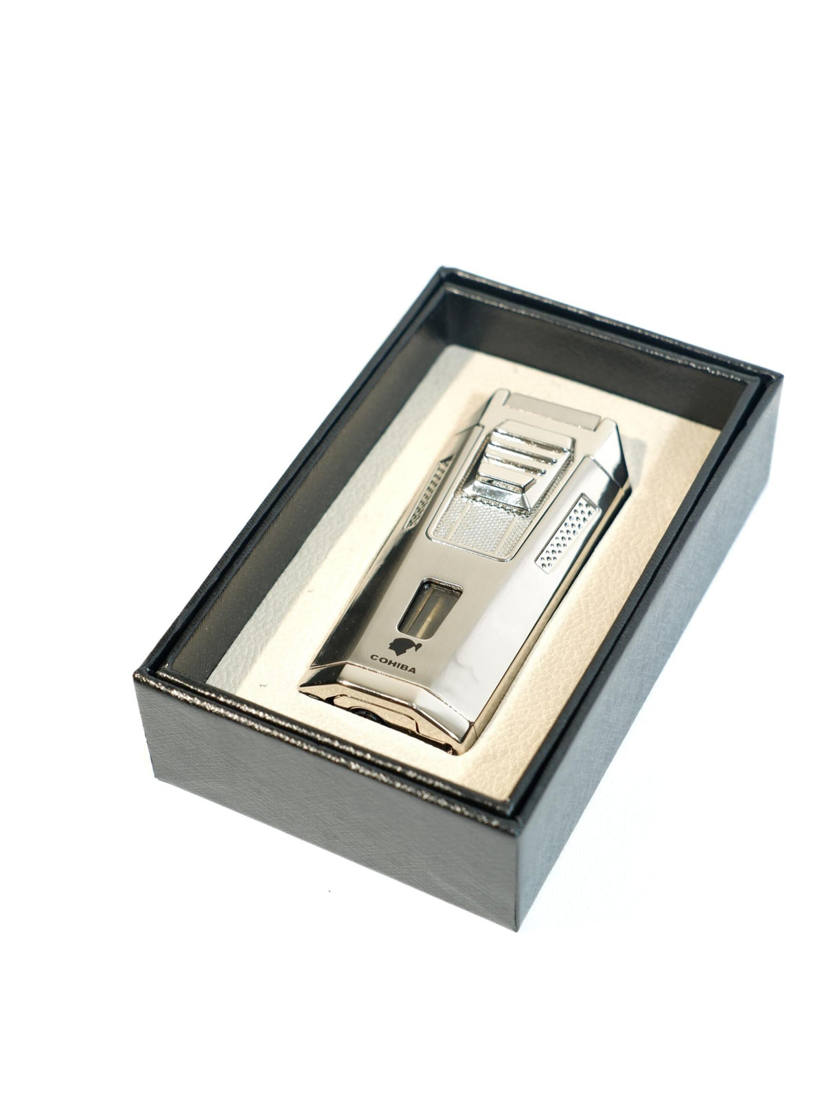 Cohiba Gümüş Çift Torch Puro Çakmak CCM0899 – genel görünüm