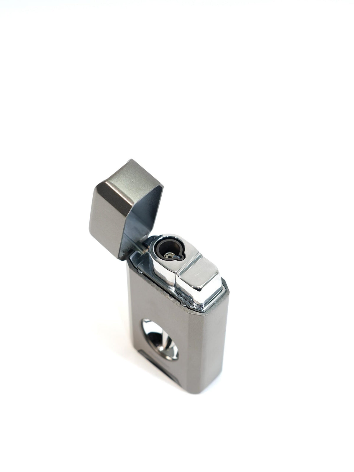 Parmida Gunmetal Tek Torch V Cut Puro Çakmak PCM0979 – detay görünümü