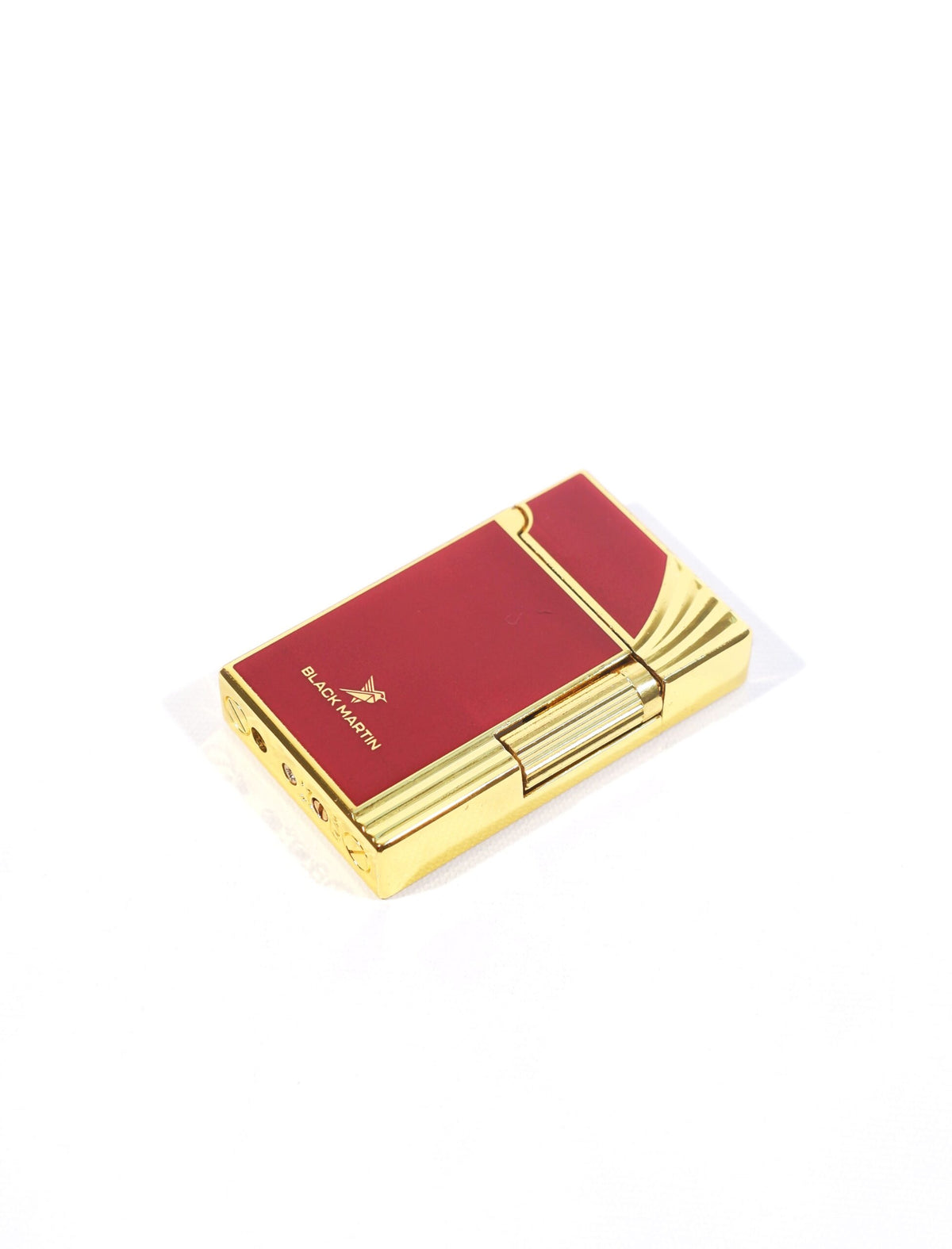 Black Martin Soft Flame Çakmak Bordo-Gold BM444 – farklı açıdan görünüm