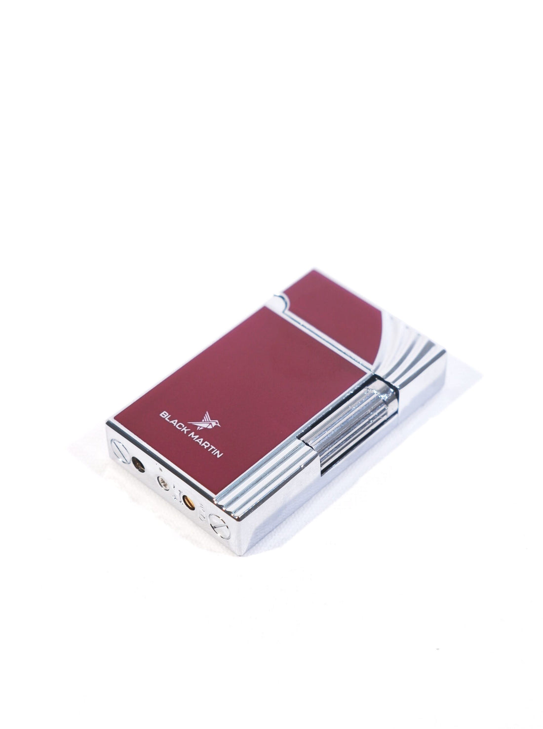 Black Martin Soft Flame Çakmak Bordo-Gümüş BM445