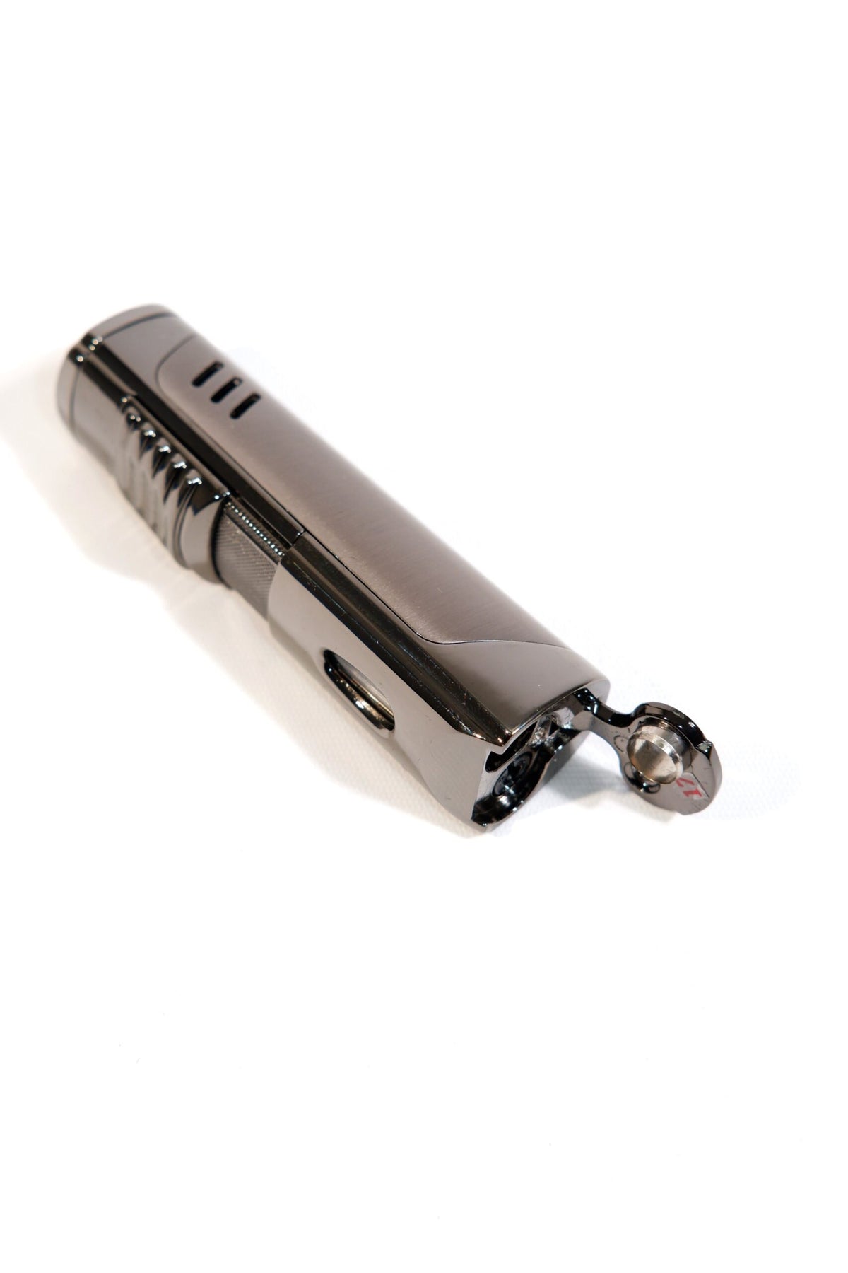 Parmida Gunmetal 3 Torch Delicili Puro Çakmak PCM0915 – yan görünüm