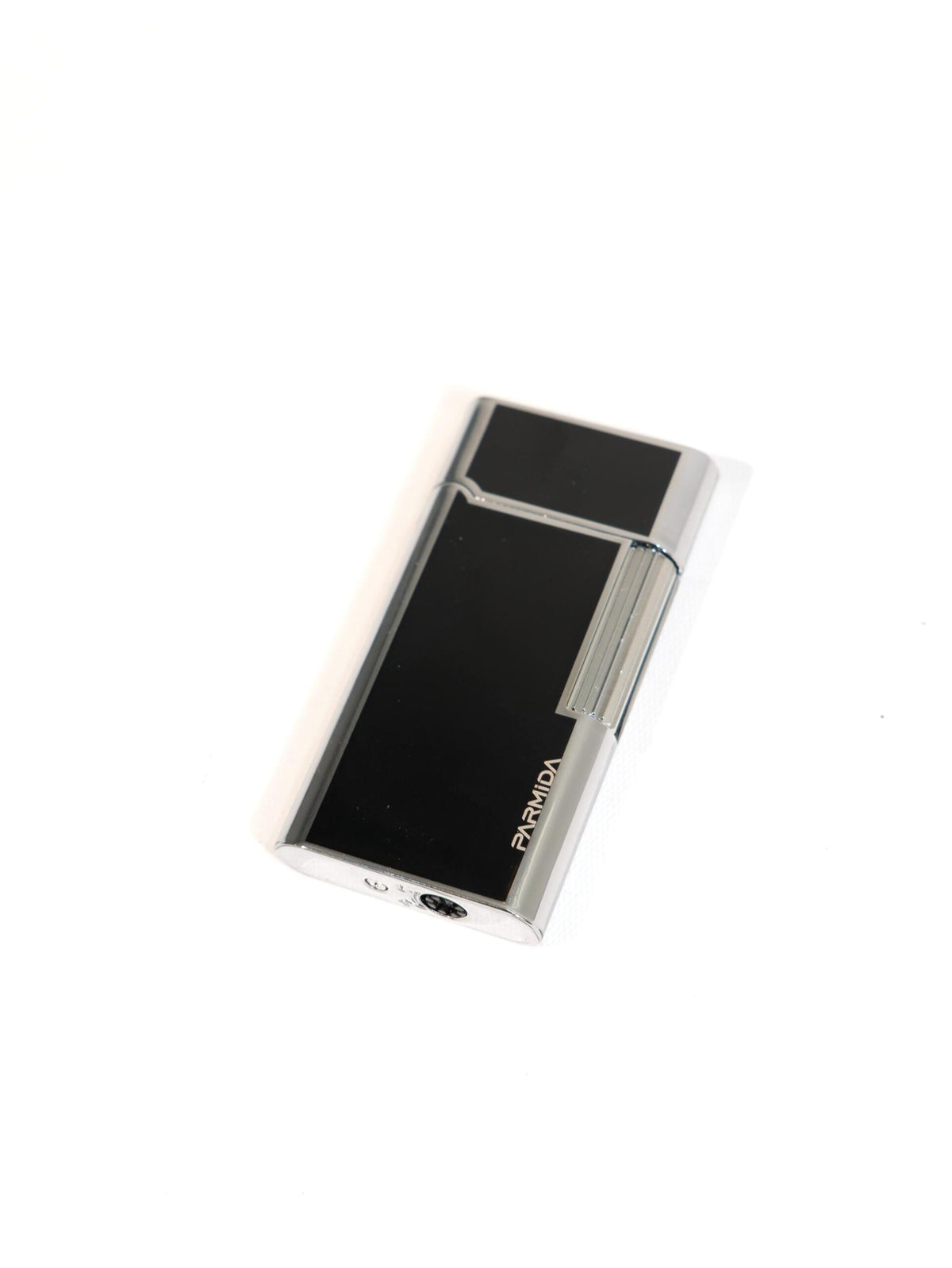 Parmida Siyah-Gümüş Soft Alev Puro Çakmak PCM0958 – yakından görünüm