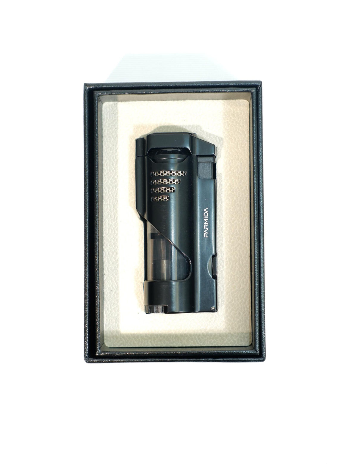 Parmida Siyah Üç Torch Puro Çakmak PCM0963 – yan görünüm