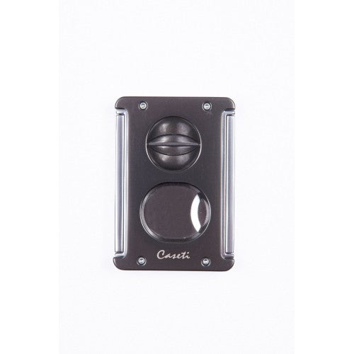 Caseti Trident Gunmetal V-Düz Delicili Puro Makası Kesici CA181(3)