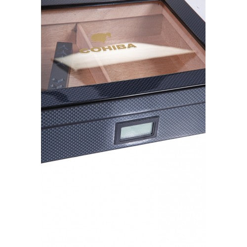 Cohiba Karbon Camlı İspanyol Sediri Puro Saklama Kutusu Humidor CHUM043 – yakından görünüm
