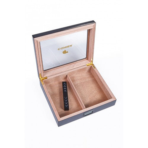Cohiba Karbon Camlı İspanyol Sediri Puro Saklama Kutusu Humidor CHUM043 – farklı açıdan görünüm