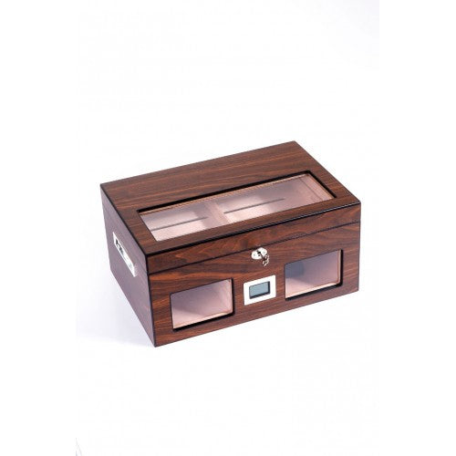 Parmida Mat Ahşap Raflı Sedir Ağacı Nemlendirici Humidor PHUM0153