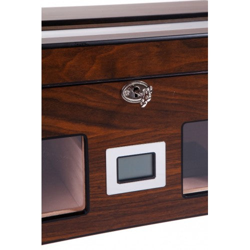 Parmida Mat Ahşap Raflı Sedir Ağacı Nemlendirici Humidor PHUM0153 – farklı açıdan görünüm