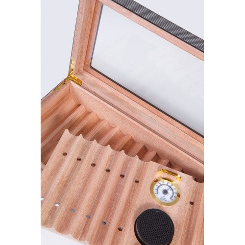 Parmida Humidor Puro Saklama Kutusu Sedir Humidor Nem Kontrollü Şık Tasarım PHUM0150 – yakından görünüm