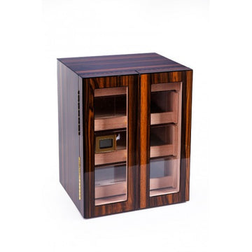 Parmida Siyah 3 Raflı Sedir Ağacı Nemlendirici Humidor PHUM0163