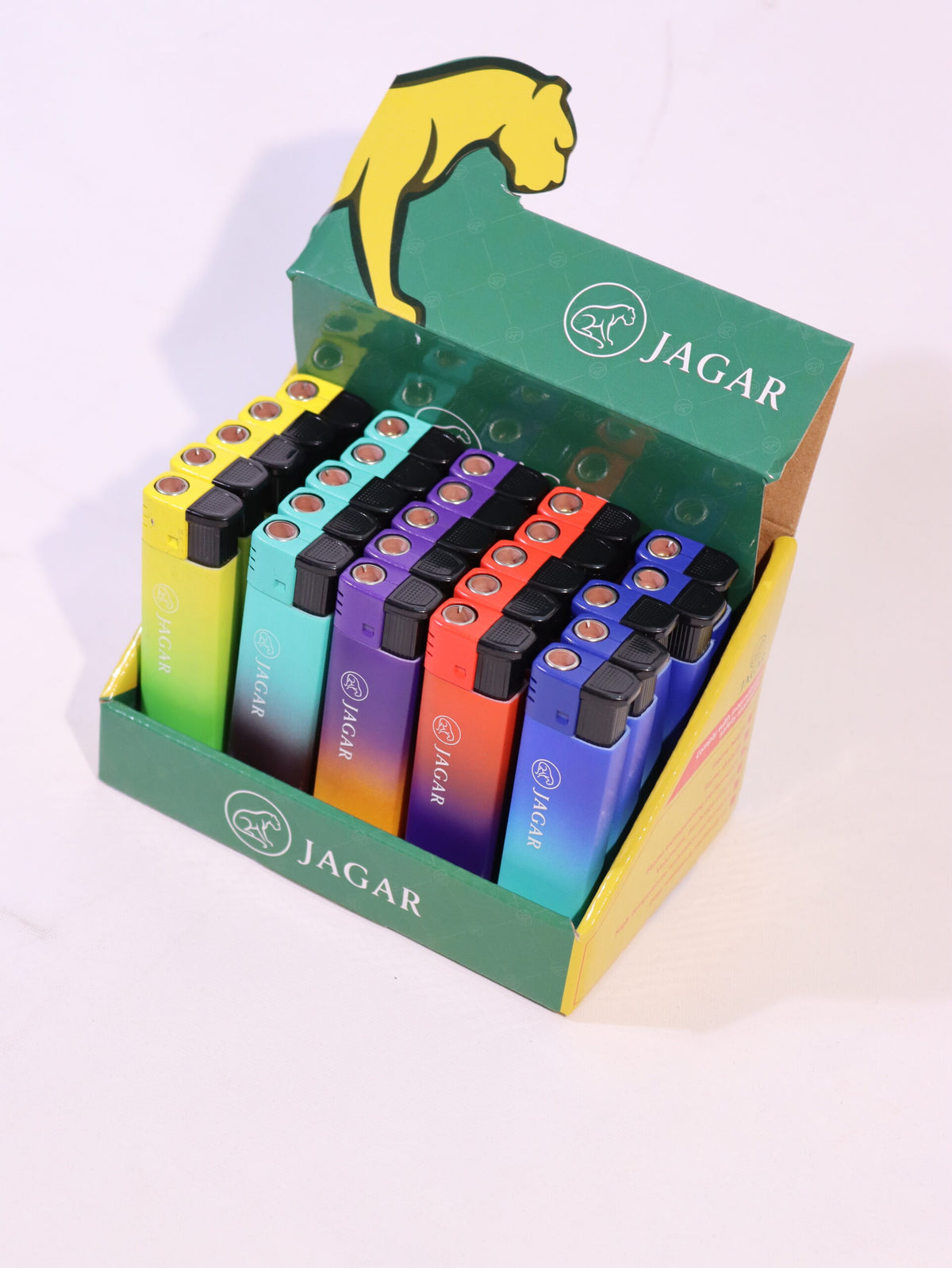 Jagar 25'li Paket Çakmak 5 Renk Çakmak JCM030 – farklı açıdan görünüm