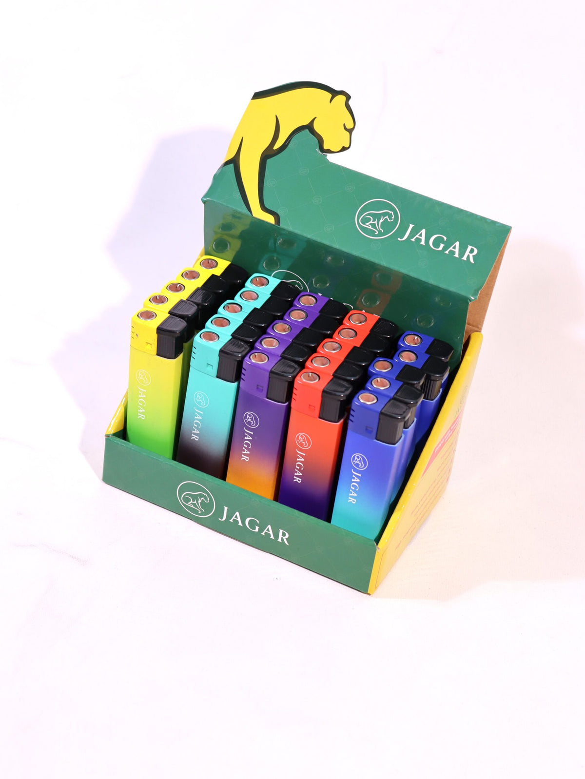 Jagar 25'li Paket Çakmak 5 Renk Çakmak JCM030 – detay görünümü