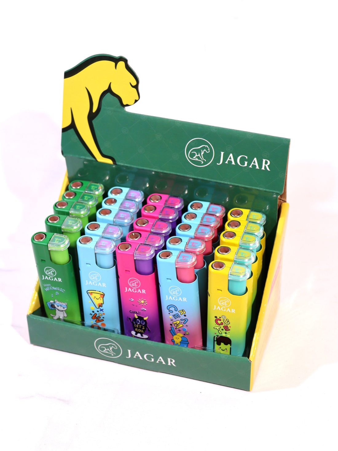 Jagar 25'li Paket Çakmak 5 Renk Çakmak JCM007