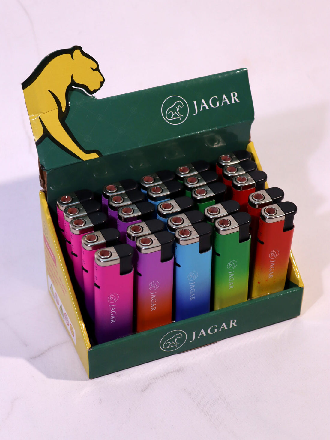 Jagar 25'li Paket Çakmak 5 Renk Çakmak JCM002