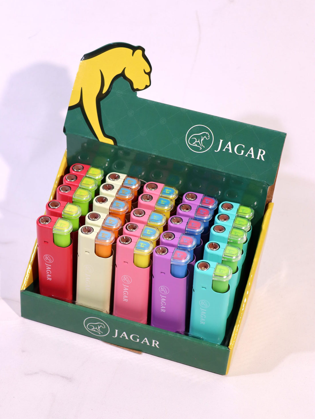 Jagar 25'li Paket Çakmak Tek Renk Çakmak JCM006