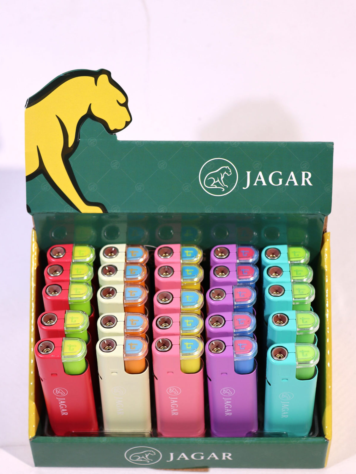 Jagar 25'li Paket Çakmak Tek Renk Çakmak JCM006 – detay görünümü