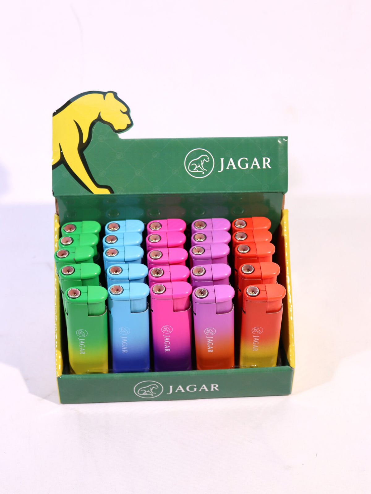Jagar 25'li Paket Çakmak 5 Renk Çakmak JCM016 – farklı açıdan görünüm