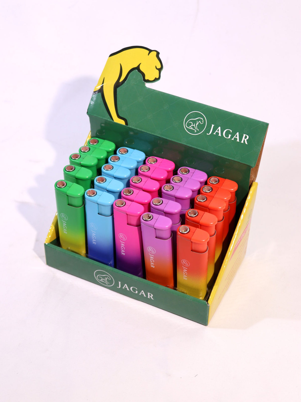 Jagar 25'li Paket Çakmak 5 Renk Çakmak JCM016 – detay görünümü