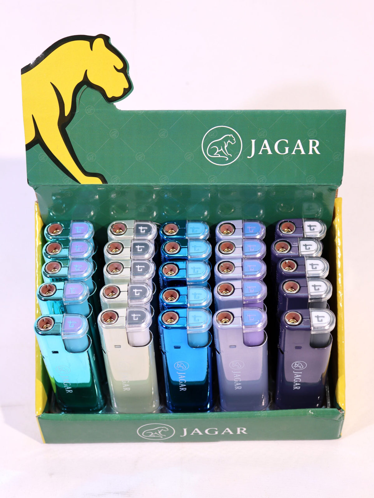 Jagar 25'li Paket Çakmak 5 Renk Çakmak JCM004 – detay görünümü