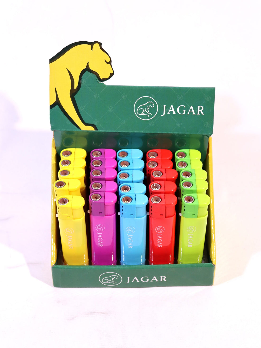 Jagar 25'li Paket Çakmak 5 Renk Çakmak JCM029