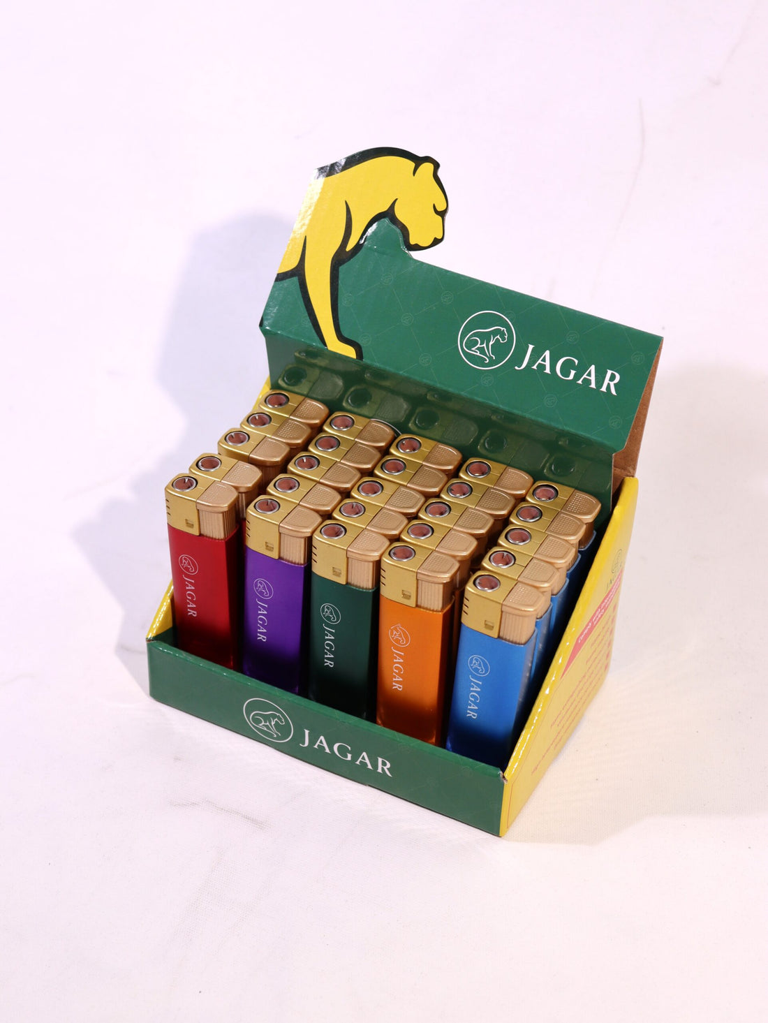 Jagar 25'li Paket Çakmak 5 Renk Çakmak JCM031