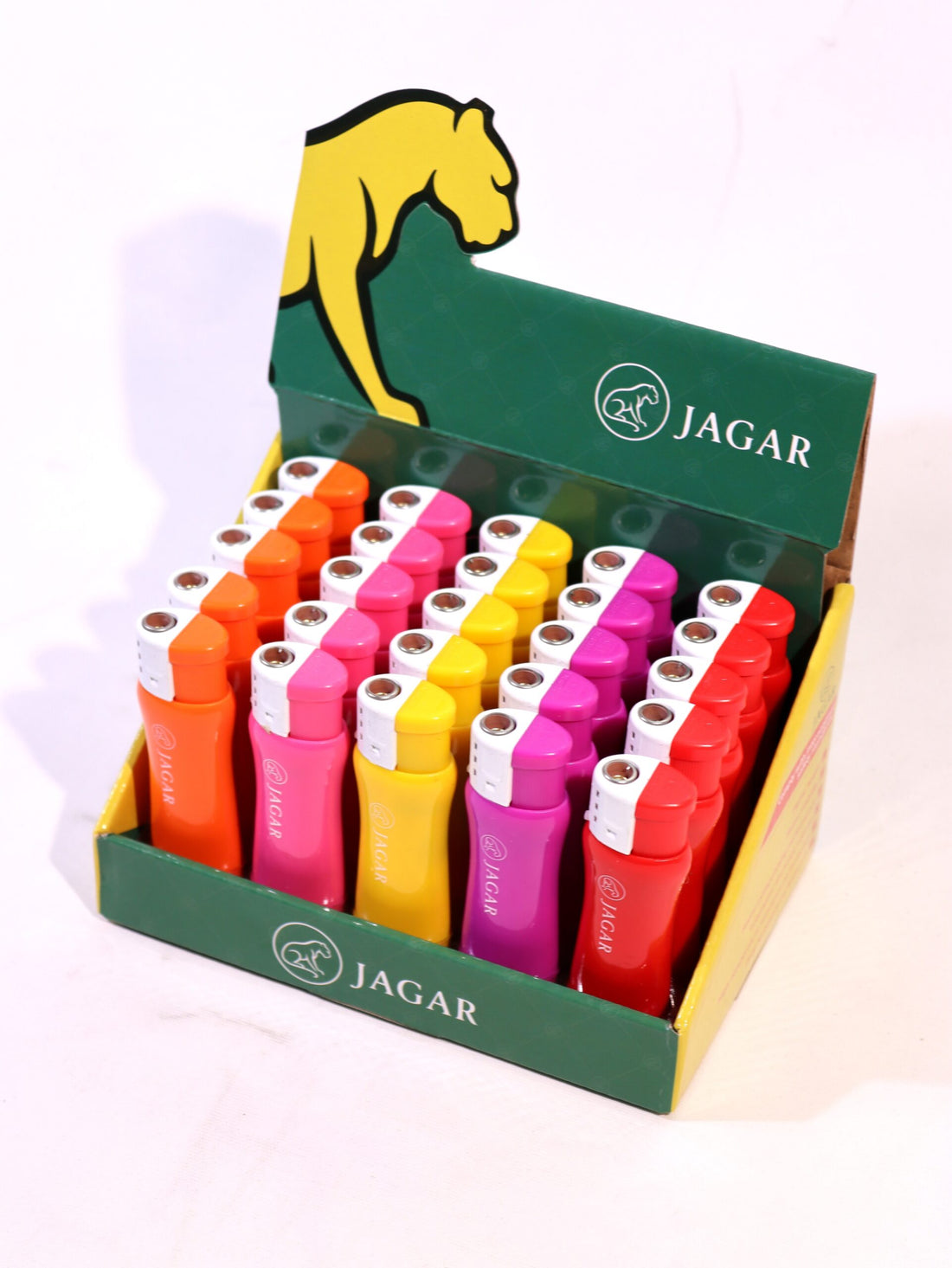 Jagar 25'li Paket Çakmak 5 Renk Çakmak JCM025