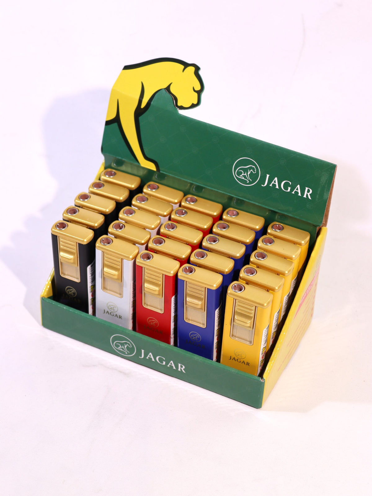 Jagar 25'li Paket Çakmak 5 Renk Çakmak JCM010 – farklı açıdan görünüm
