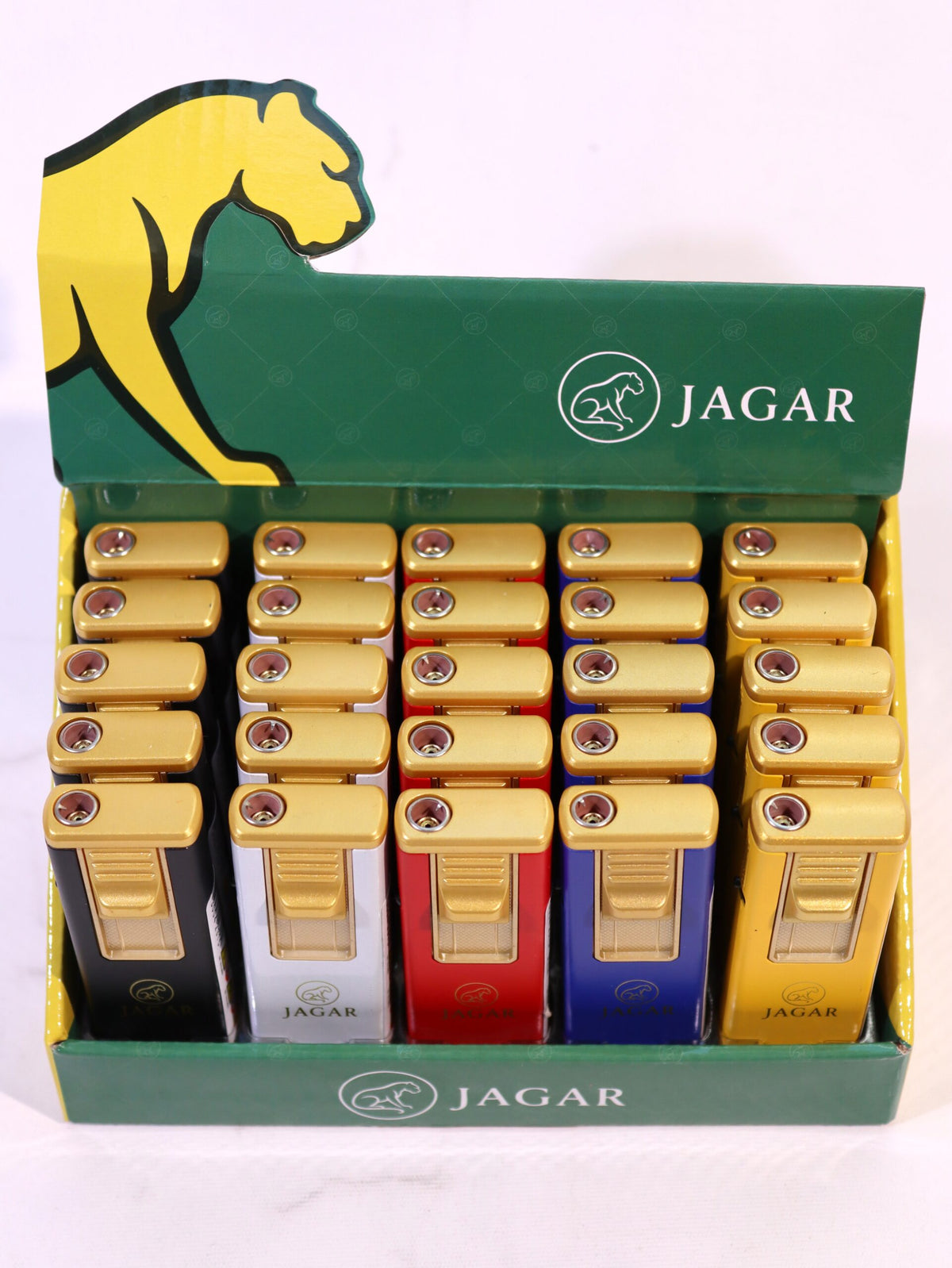 Jagar 25'li Paket Çakmak 5 Renk Çakmak JCM010 – detay görünümü