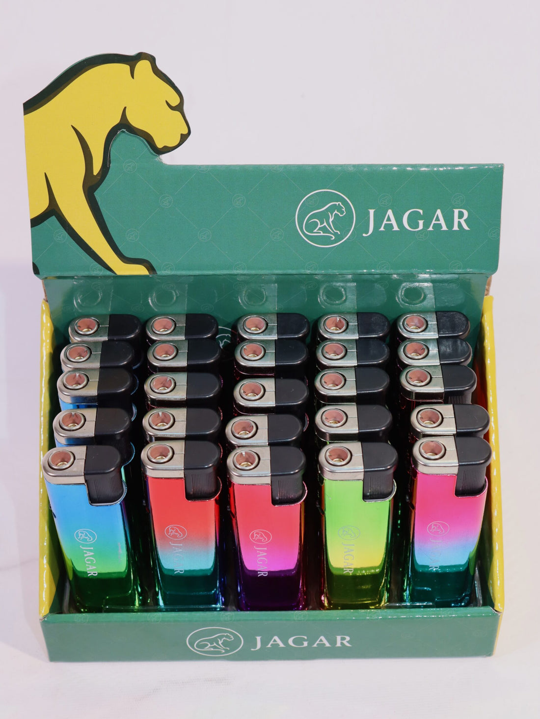 Jagar 25'li Paket Çakmak 5 Renk Çakmak JCM003