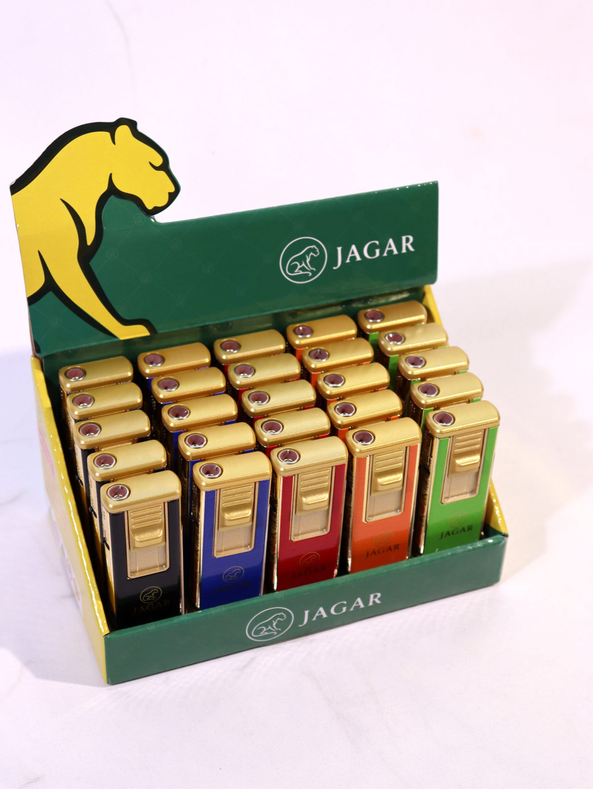 Jagar 25'li Paket Çakmak 5 Renk Çakmak JCM009 – detay görünümü
