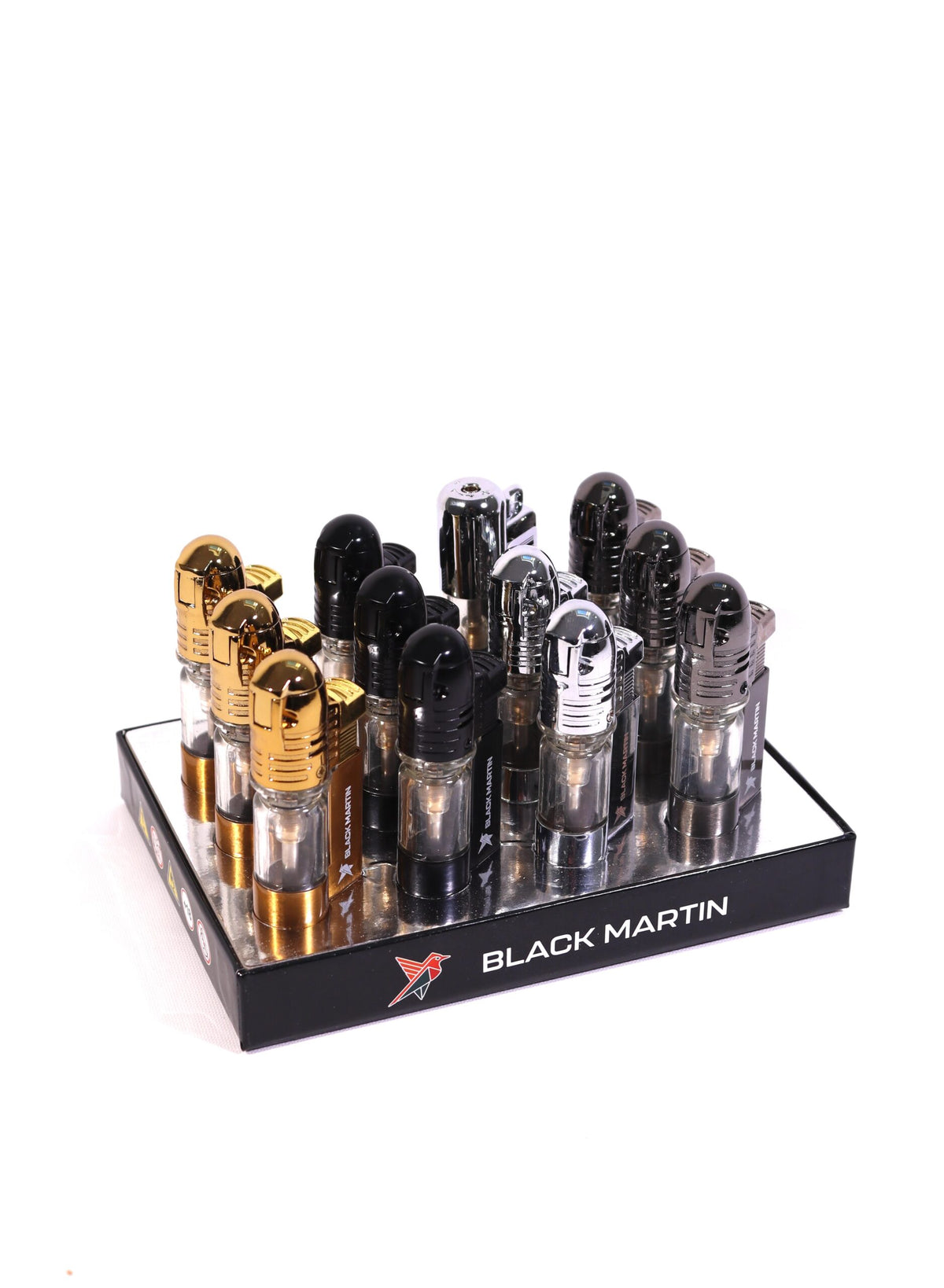 Black Martin Tek Torch Çakmak Antrasit BM453 – yan görünüm