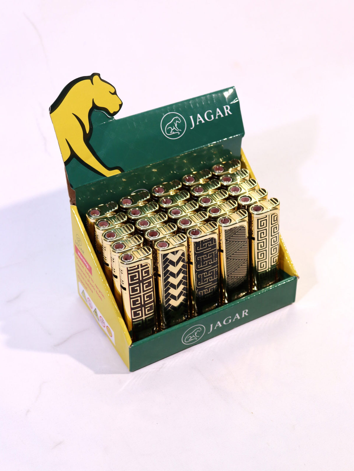 Jagar 25'li Paket Çakmak 5 Renk Çakmak JCM013 – farklı açıdan görünüm