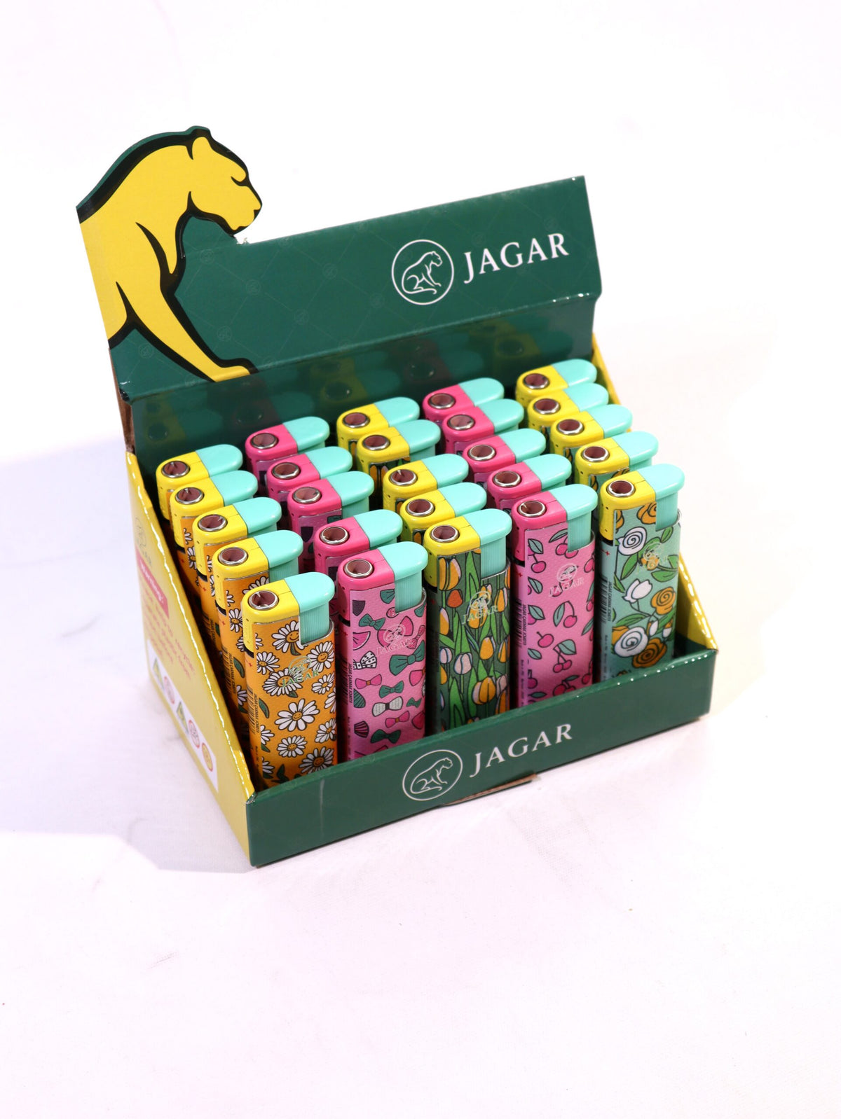 Jagar 25'li Paket Çakmak 5 Renk Çakmak JCM019 – detay görünümü