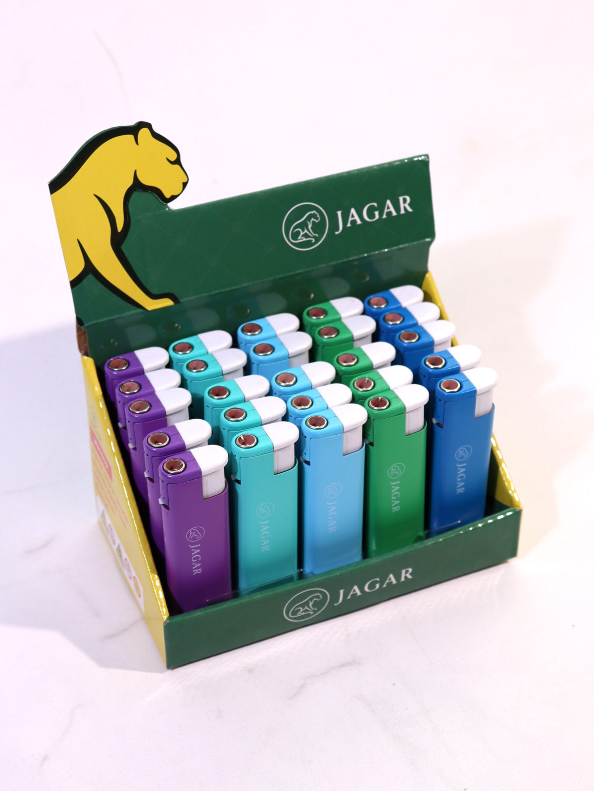 Jagar 25'li Paket Çakmak 5 Renk Çakmak JCM017 – detay görünümü