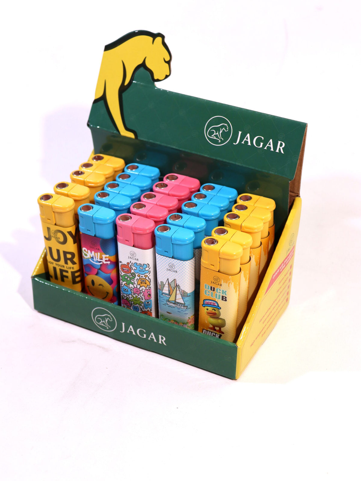 Jagar 25'li Paket Çakmak 5 Renk Çakmak JCM001 – farklı açıdan görünüm