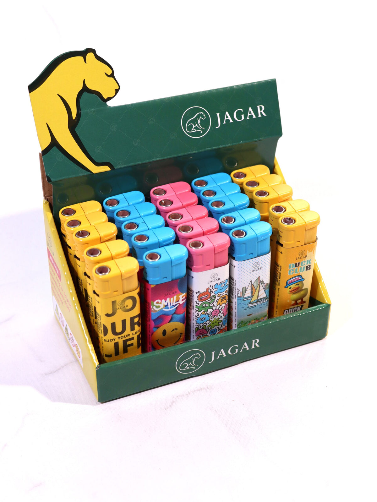 Jagar 25'li Paket Çakmak 5 Renk Çakmak JCM001 – detay görünümü