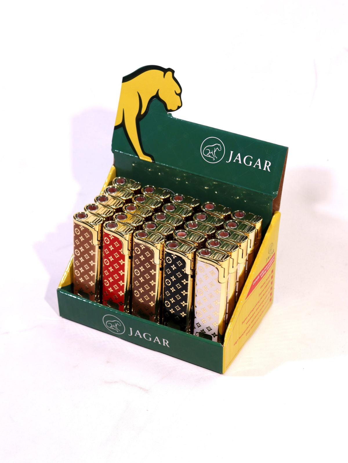 Jagar 25'li Paket Çakmak 5 Renk Çakmak JCM012 – farklı açıdan görünüm
