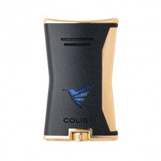Colibri Slim Siyah-Gold Tek Torch Jet Alev Puro Çakmak LI225T3