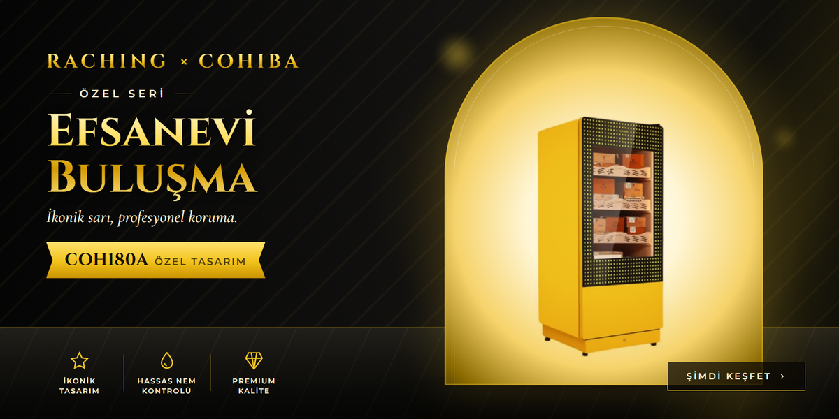 Raching x Cohiba özel seri COH180A sarı puro dolabı – Efsanevi Buluşmaslider_item_hFmDmT