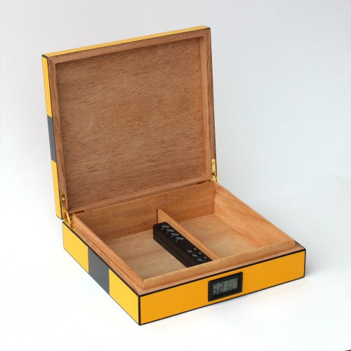 Parmida Sarı Nem Kontrollü Humidor PHUM0131 – detay görünümü