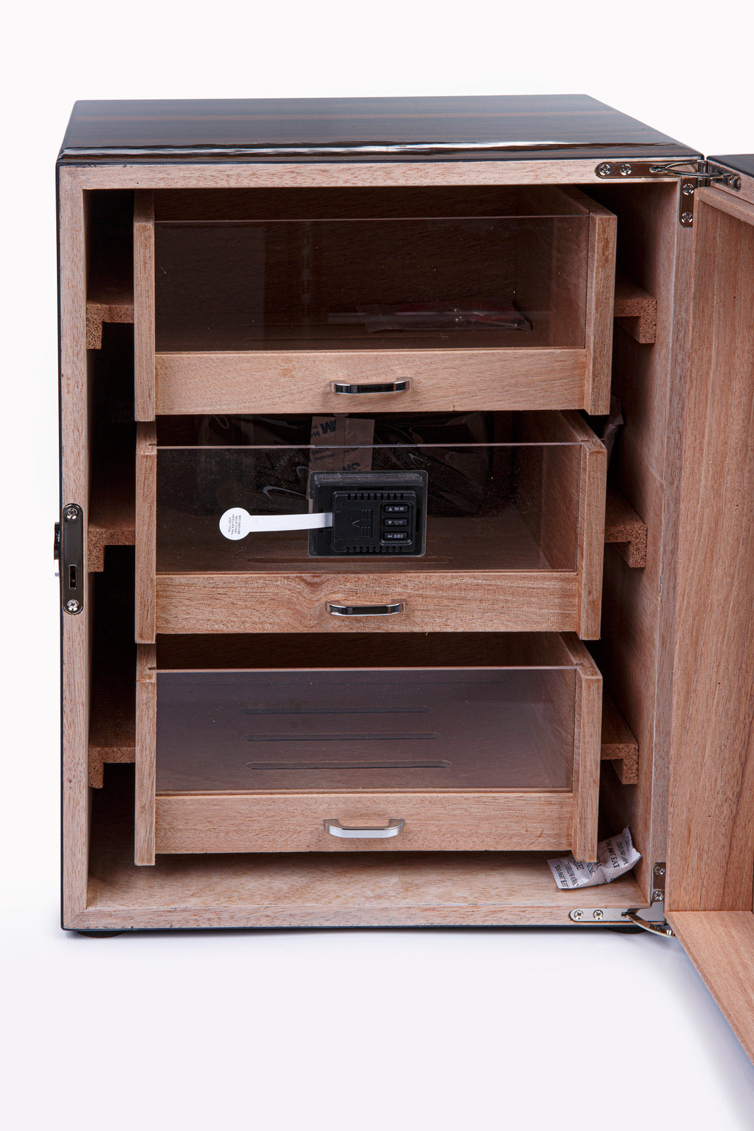 Parmida Ahşap 3 Raflı Sedir Ağacı Nemlendirici Humidor PHUM097