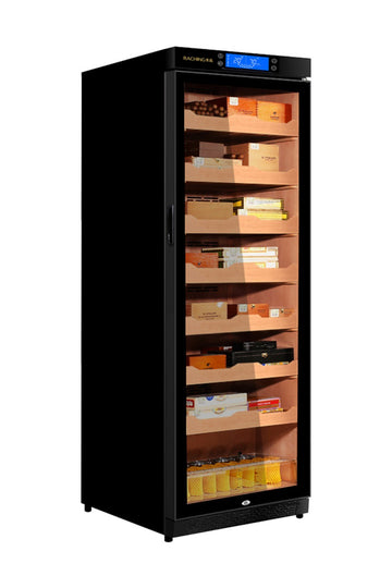 Raching Siyah Elektronik Puro Dolabı – Profesyonel Humidor C380A
