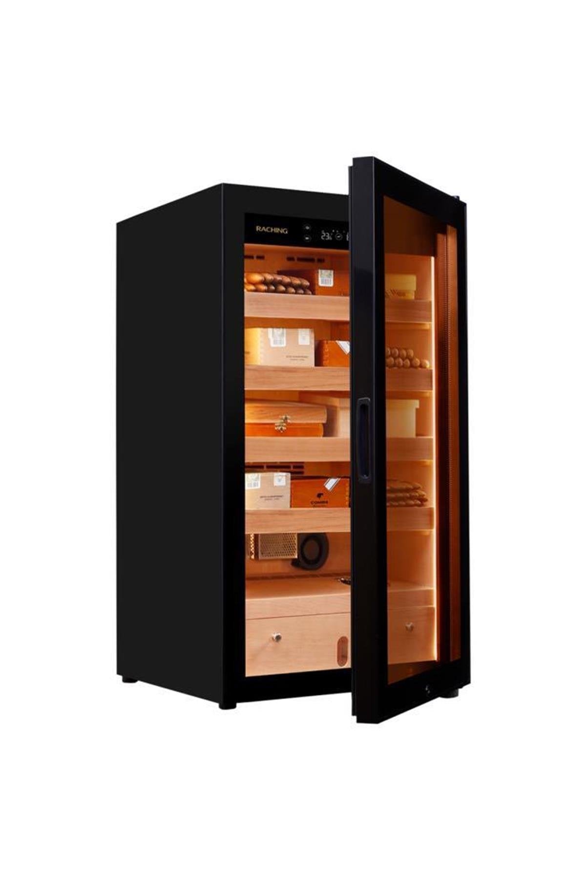 Raching Elektronik Humidor - Puro Dolabı Siyah MA50 – farklı açıdan görünüm