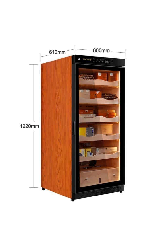 Raching Ahşap - Siyah Elektronik Humidor - Puro Dolabı C230A – farklı açıdan görünüm
