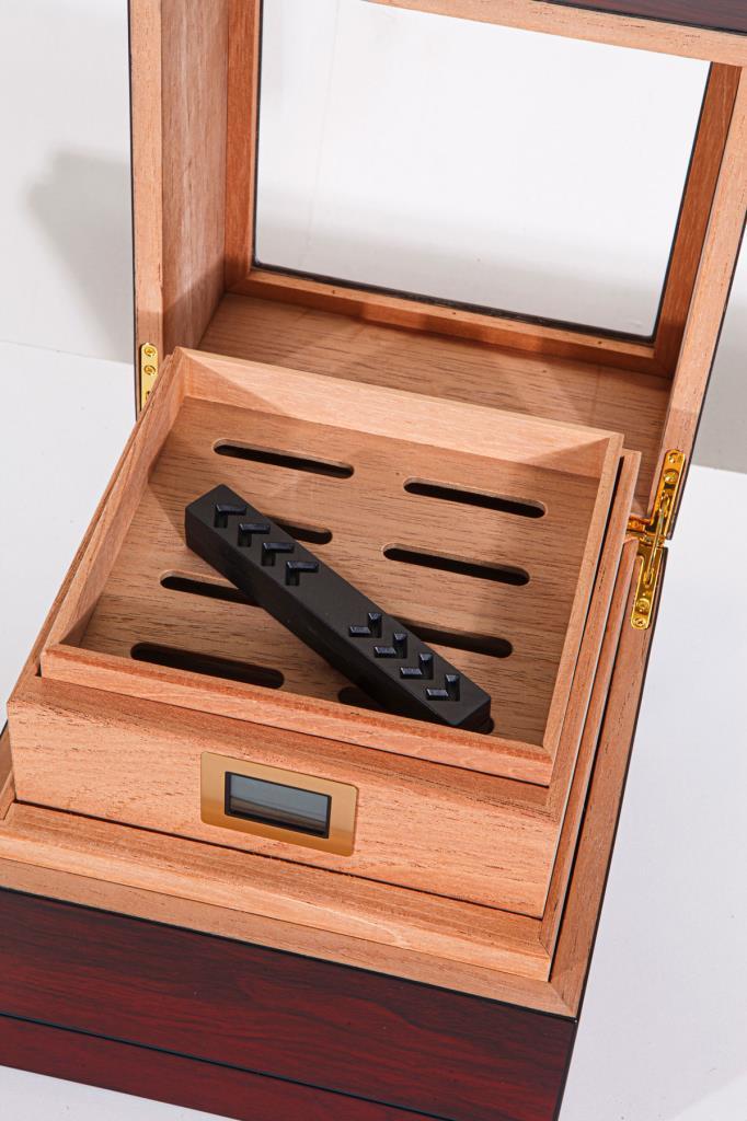 Parmida Vişne Humidor Puro Saklama Kutusu Sedir PHUM0246 – yakından görünüm