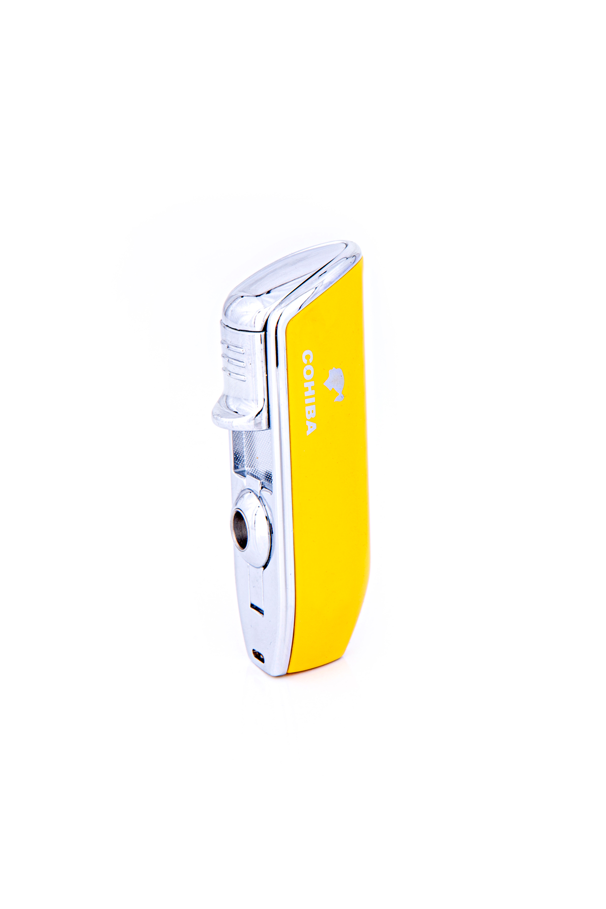 AT1_0610 Cohiba Delicili Üç Torch Jet Alev Puro Çakmak Sarı CCM0214 - Görsel 1