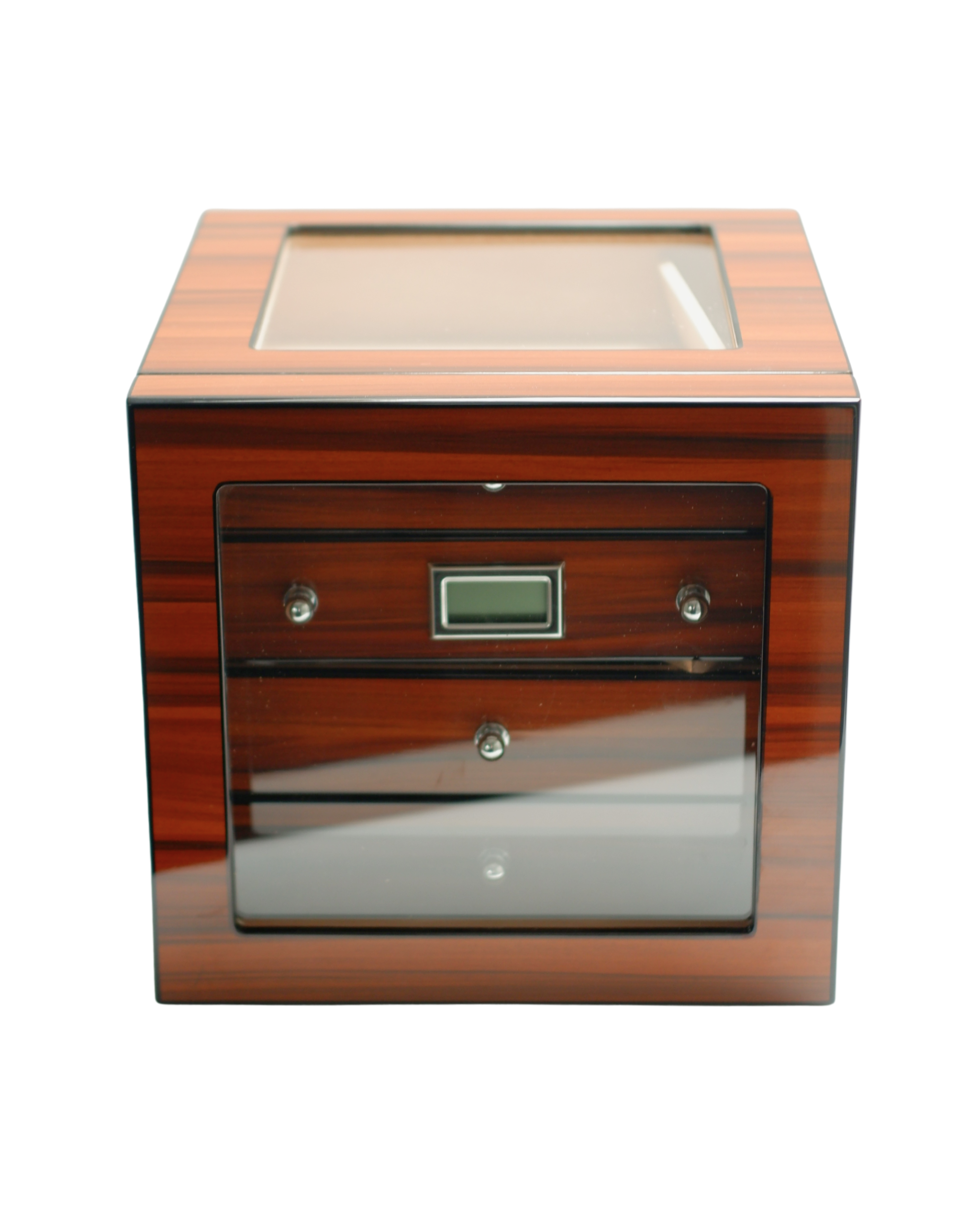 2 Parmida Kahverengi Humidor 3 Katlı Puro Saklama Kutusu PHUM0249 - Görsel 1